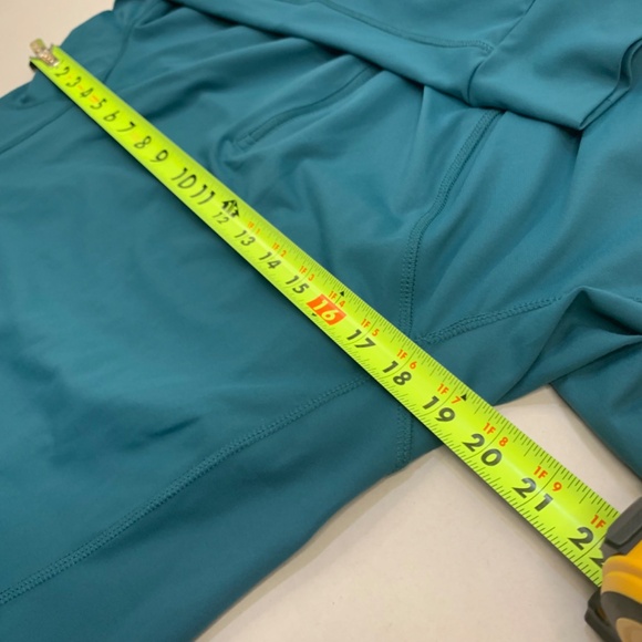 Women’s Alana athletic wear quarter zip blue/teal yoga-inspired fitness jacket - Picture 8 of 9
